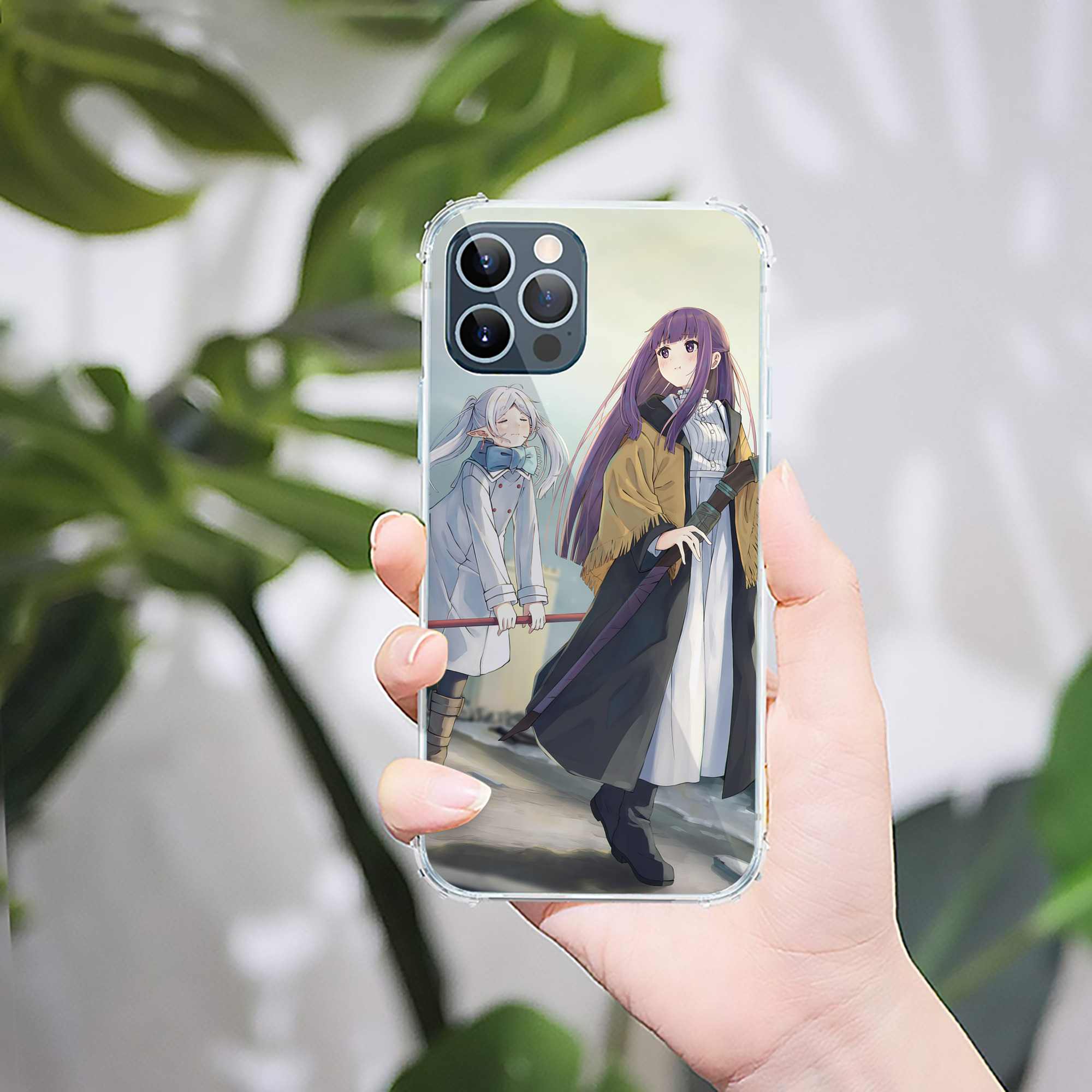 （画像用） 葬送のフリーレン Frieren 【iPhone 12シリーズ対応】透明スマホケース（クリアソフトケース）